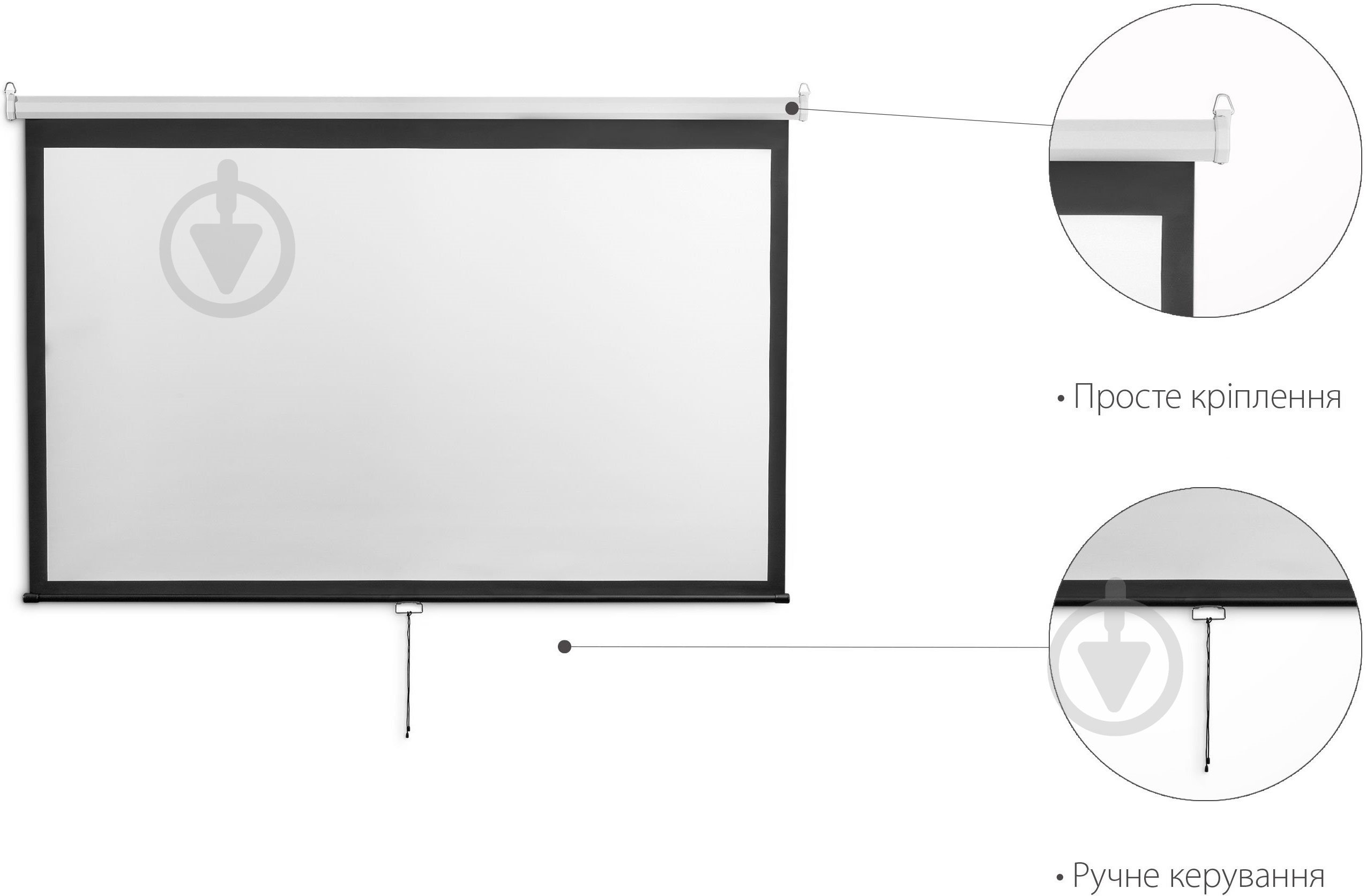 Экран 2E подвесной 4:3 (0043150M) - фото 2