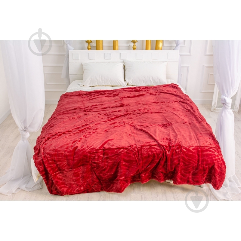 Плед №1015 Aurora 180x200 см red MirSon - фото 1 Плед №1015 Aurora 180x200 см red MirSon - фото 1