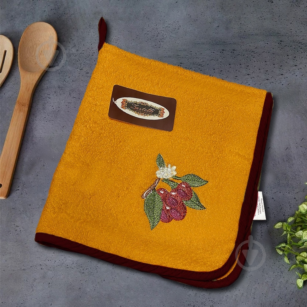 Набор полотенец кухонных Слива 4 шт. 50x50 см оранжевый Zastelli - фото 1 Набор полотенец кухонных Слива 4 шт. 50x50 см оранжевый Zastelli - фото 1