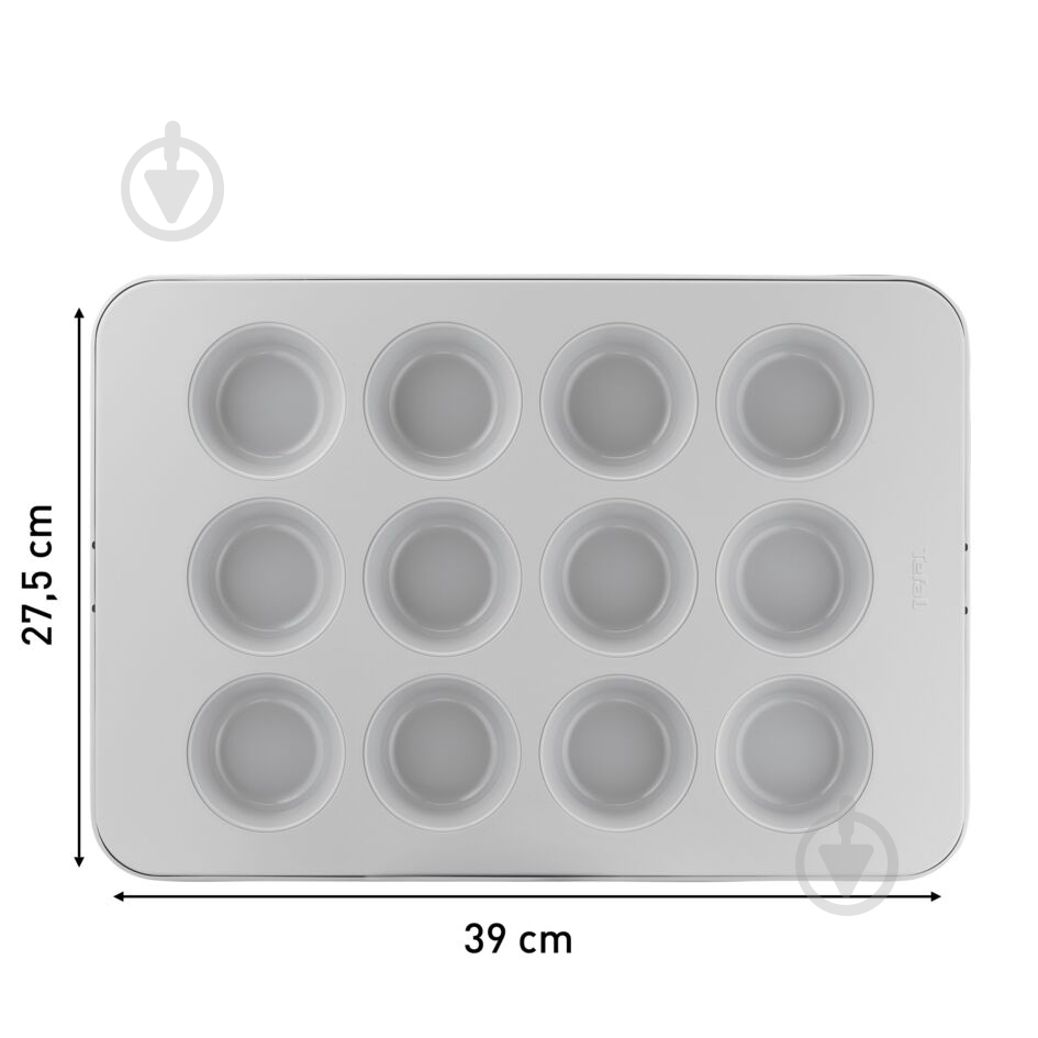 Форма для маффинов Tefal Ceramik на 12 шт J1755004 - фото 8 Форма для маффинов Tefal Ceramik на 12 шт J1755004 - фото 8