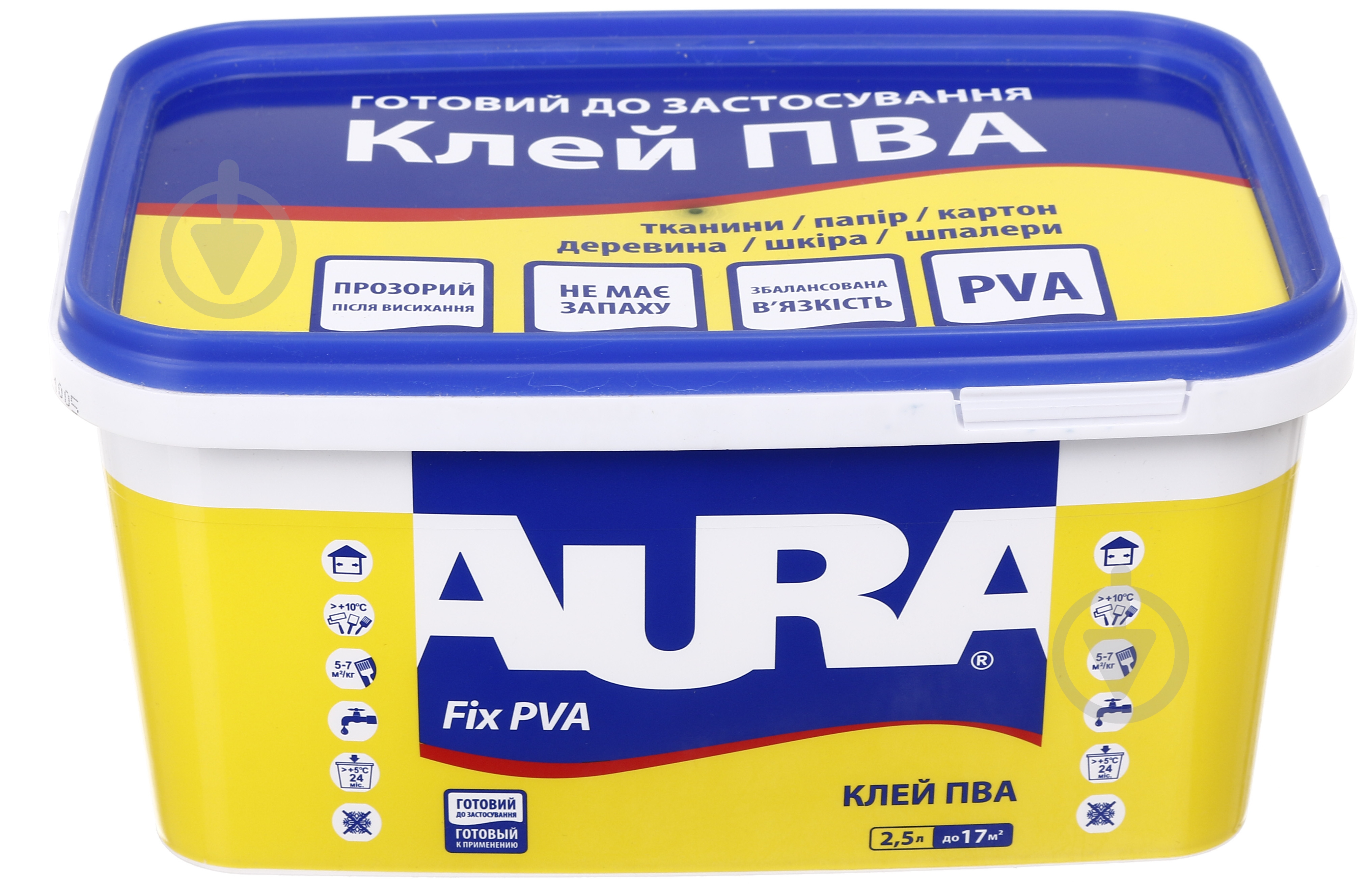 Клей ПВА AURA Fix 2.5л - фото 3