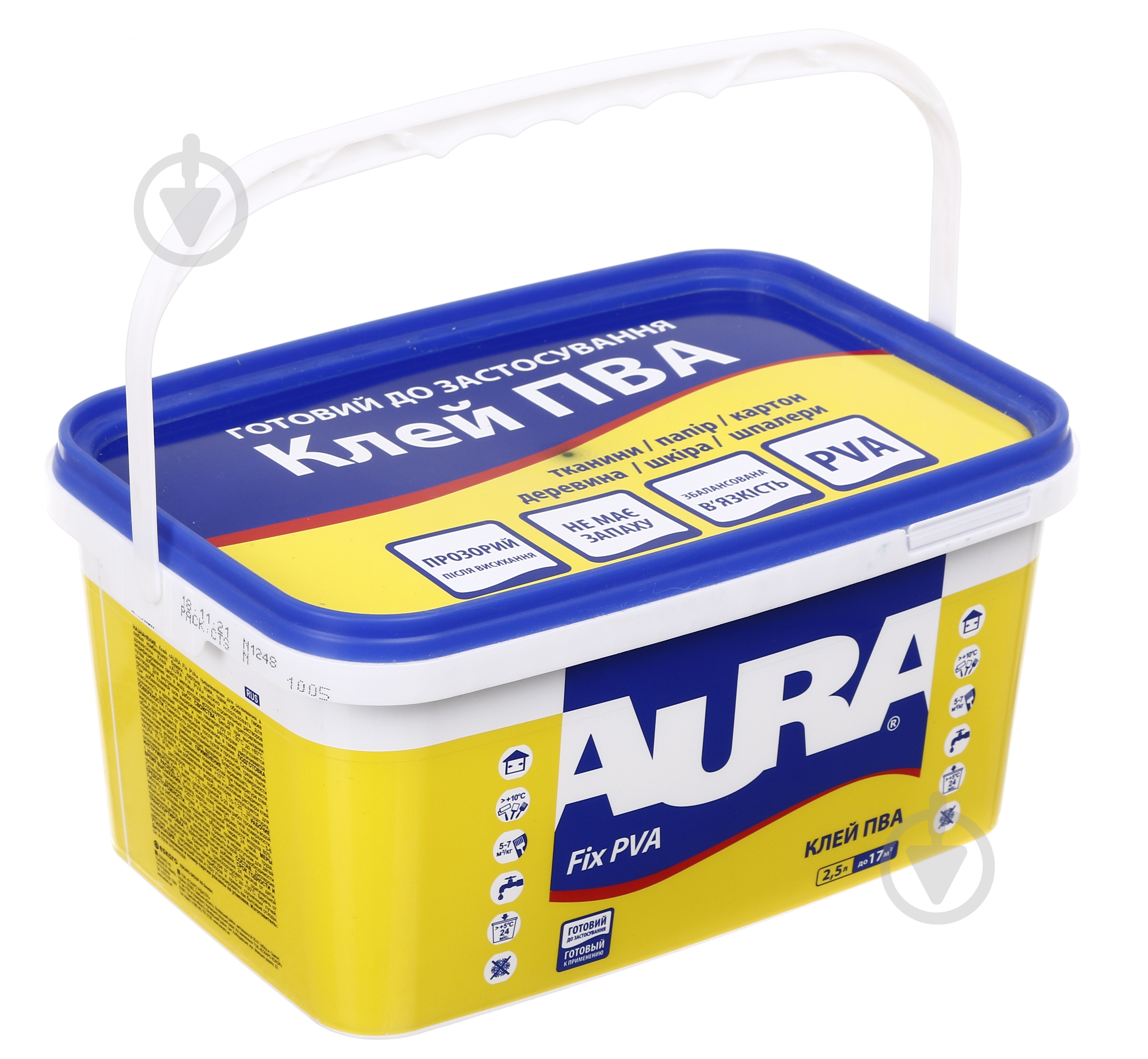 Клей ПВА AURA Fix 2.5л - фото 5