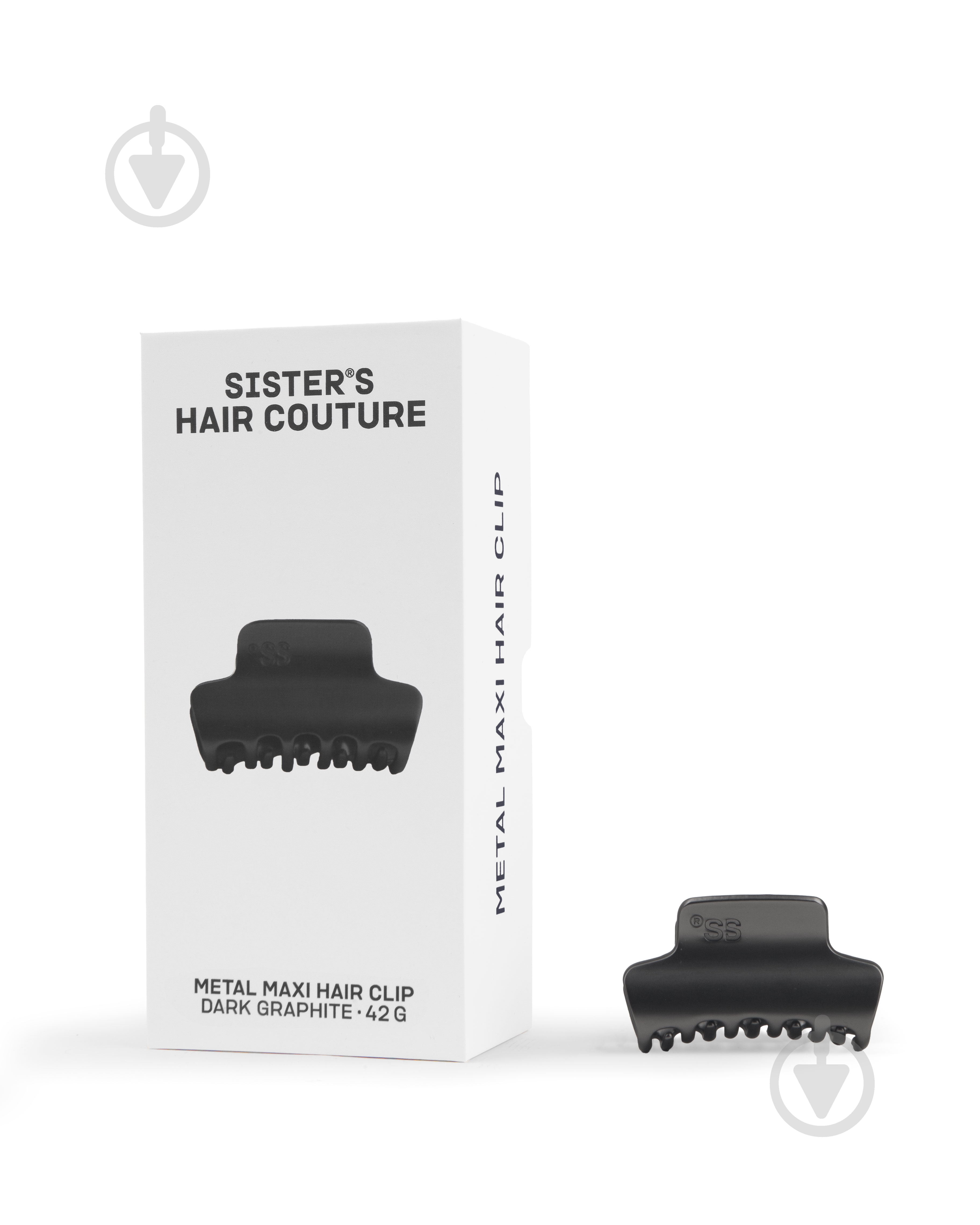 Заколка для волос Sister's Aroma Matte dark graphite Maxi - фото 1
