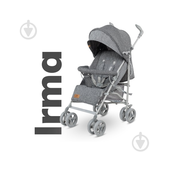 Коляска прогулочная Lionelo Irma Grey/Dark Grey - фото 4