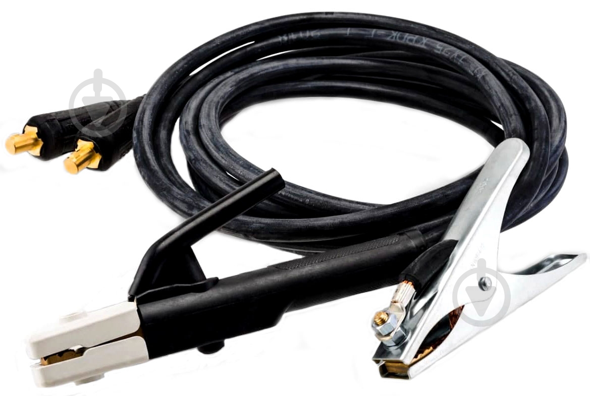 Комплект сварочных кабелей с электрододержателем и клеммой «масса» PATON КСК-16х3+3 10-25 - фото 1