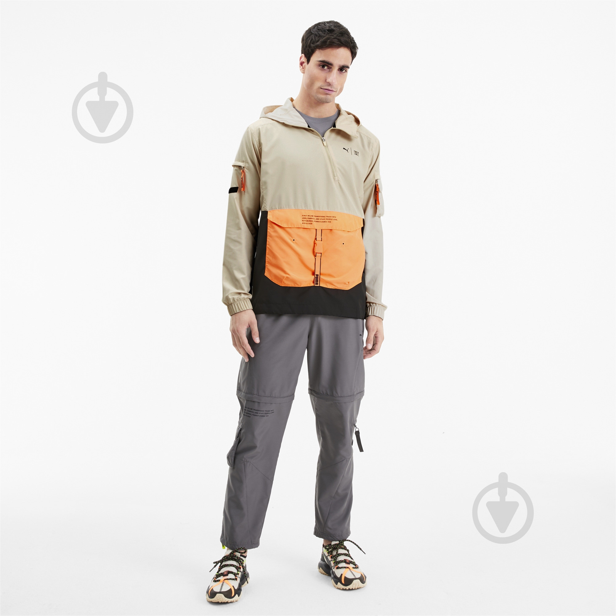 Анорак Puma First Mile Utility Jacket 51902403 р.S бежевый - фото 5 Анорак Puma First Mile Utility Jacket 51902403 р.S бежевый - фото 5