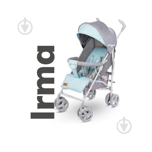 Коляска прогулочная Lionelo Irma Grey Mint - фото 3