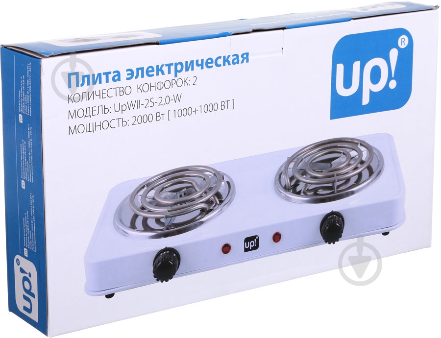 Плита электрическая настольная UP! (Underprice) WII-2S-2.0-W белый - фото 4