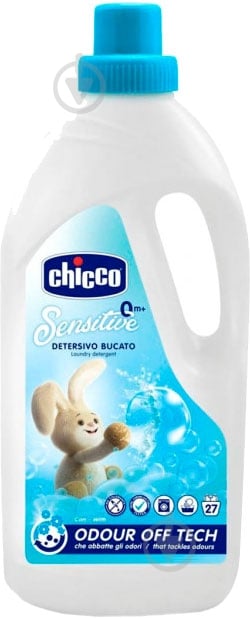 Гель для машинной стирки Chicco Sensitive детский 1,5 л - фото 1