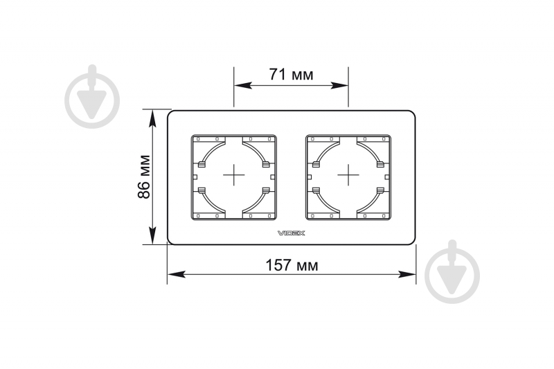 Рамка двухместная Videx Binera горизонтальная красный VF-BNFRG2H-RD - фото 3 Рамка двухместная Videx Binera горизонтальная красный VF-BNFRG2H-RD - фото 3