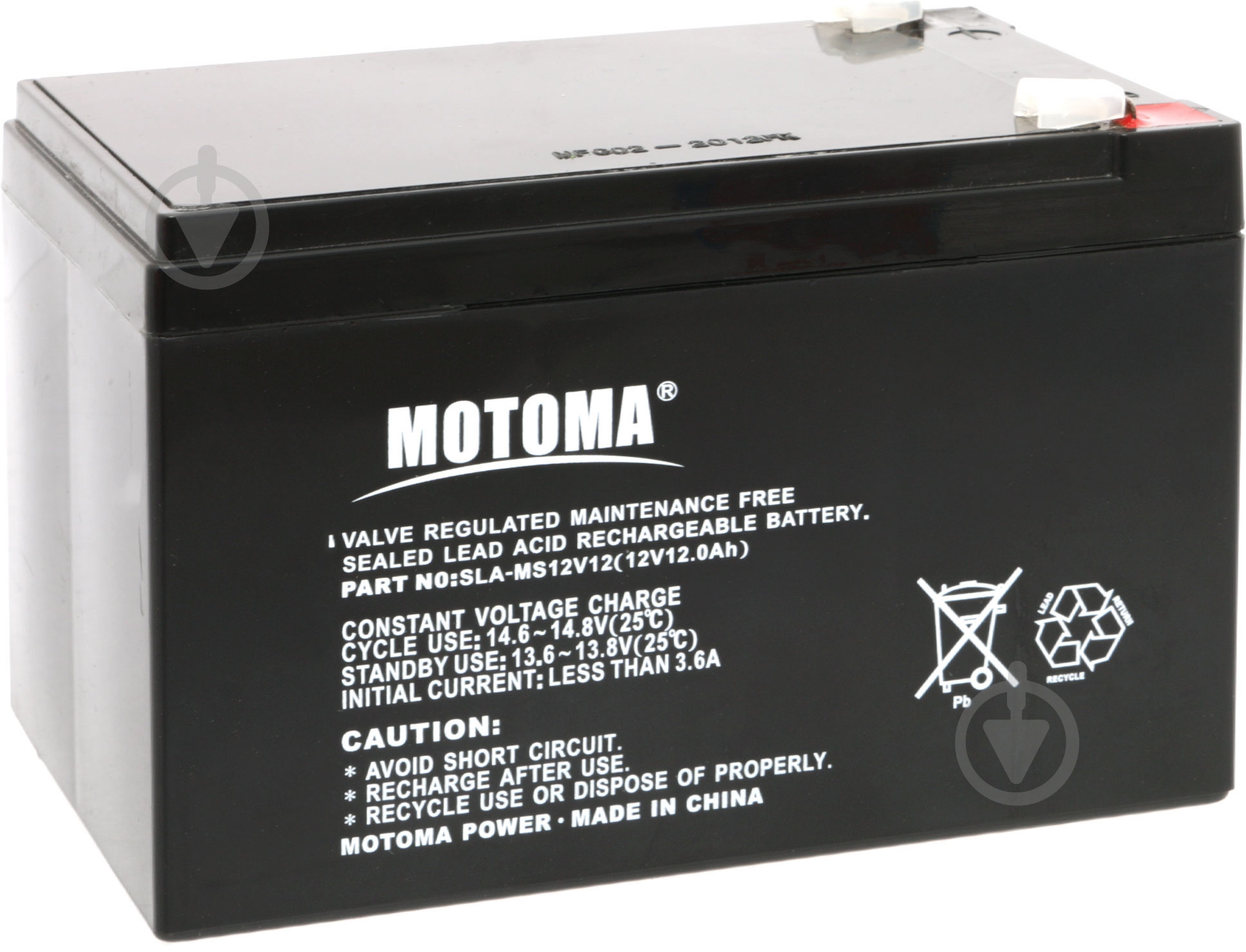 Акумулятор Motoma SLA-MS12V12 - фото 1 Акумулятор Motoma SLA-MS12V12 - фото 1