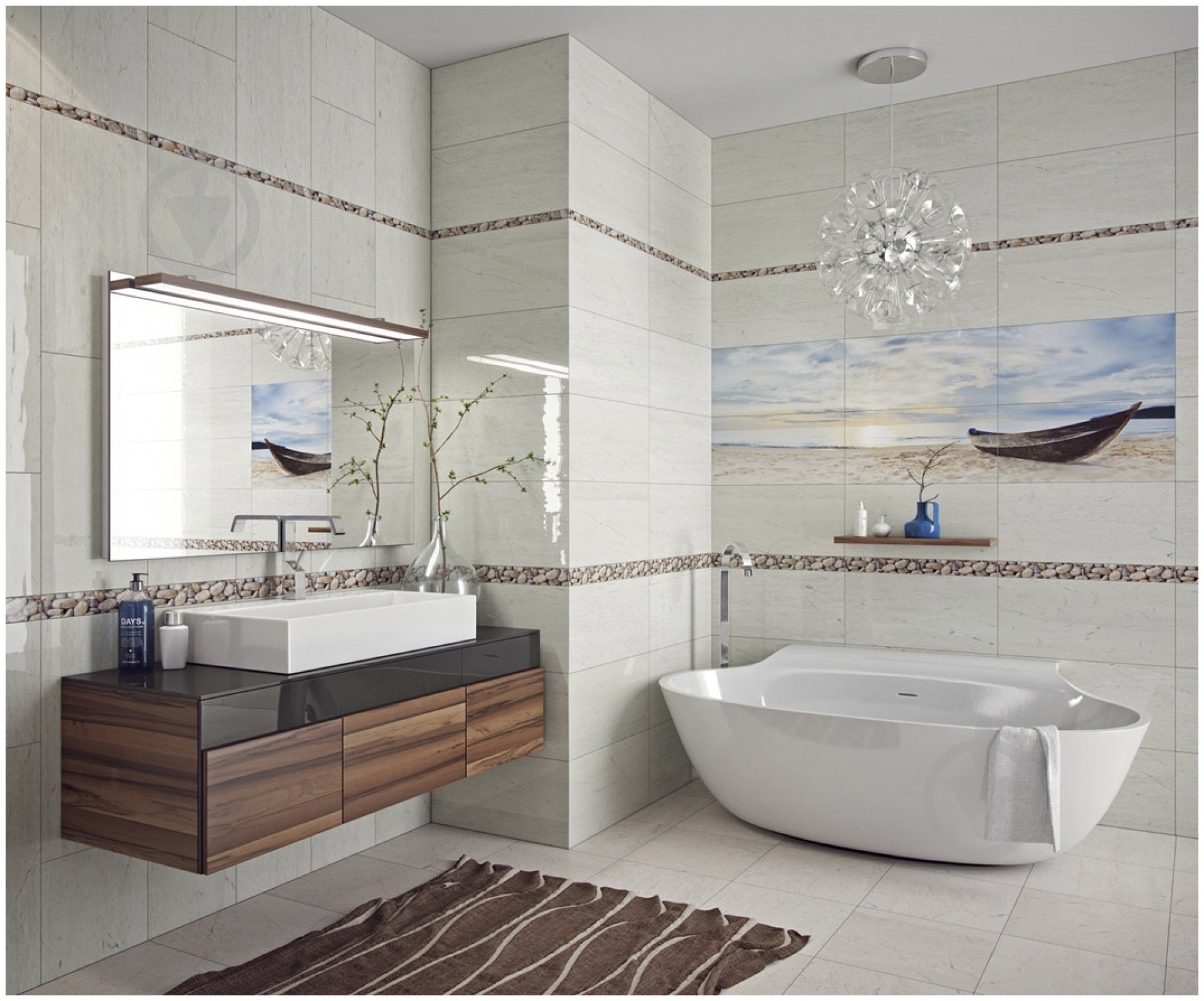 Плитка Golden Tile CREMA MARFIL бежевий Н51051 30x60 - фото 4