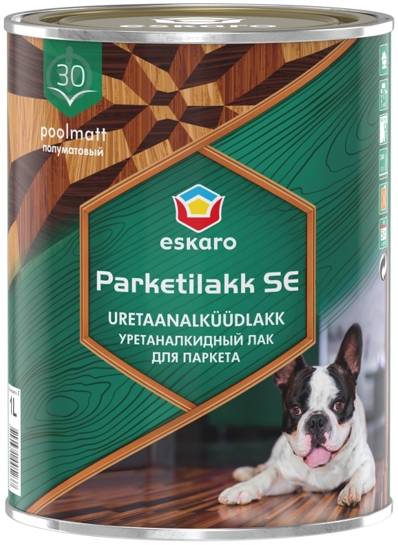 Лак для підлоги Parketilakk SE30 Eskaro напівмат 1 л - фото 1