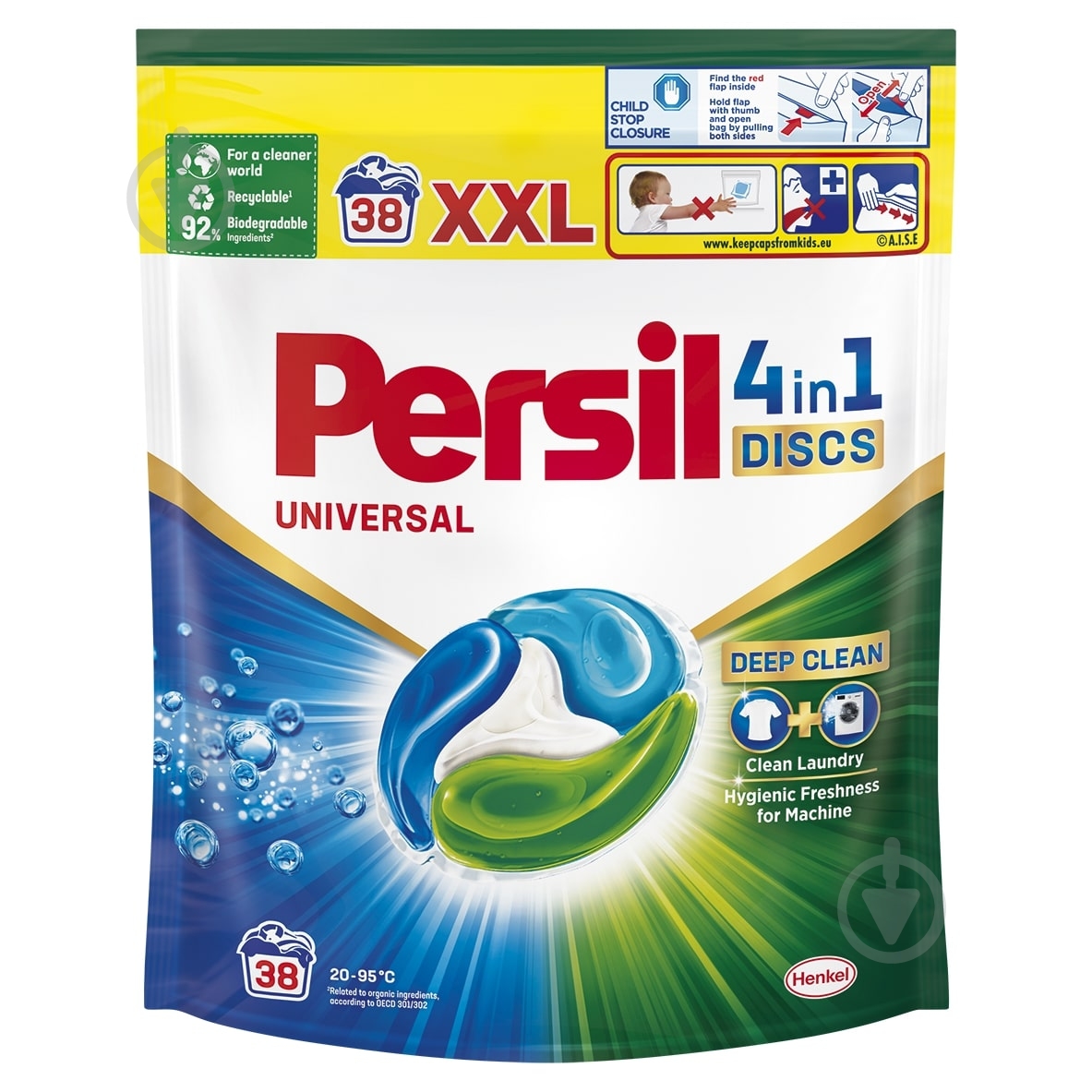 Капсулы для машинной стирки Persil Universal 4 в 1 38 шт. - фото 1