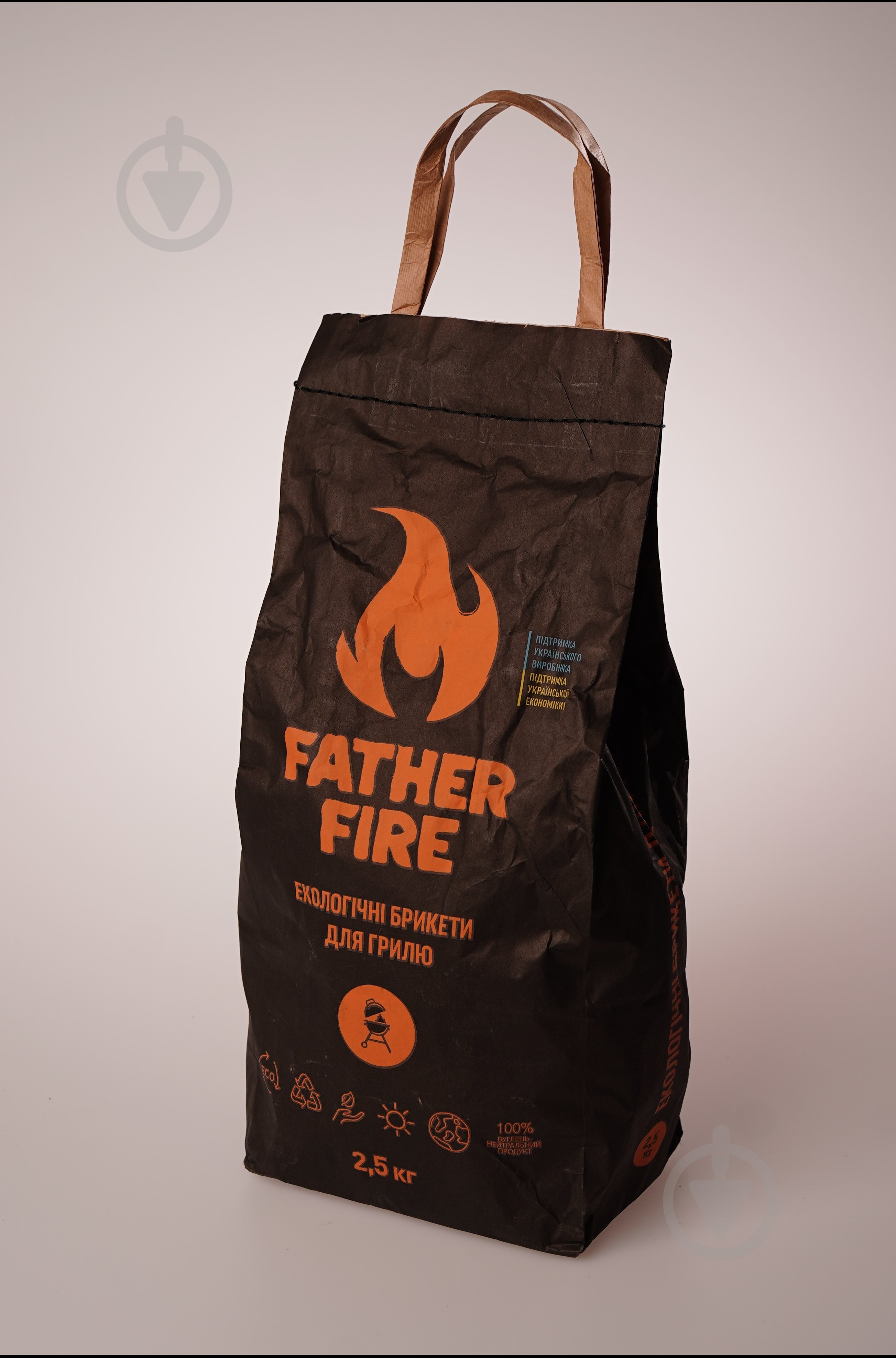 Брикеты Father Fire древесноугольные 2,5 кг с распаливателем - фото 1