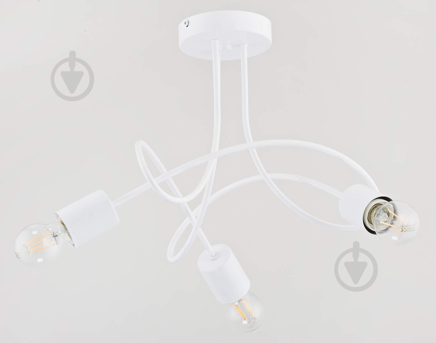 Люстра ALFA 24043 3x60 Вт E27 белый Targo - фото 1