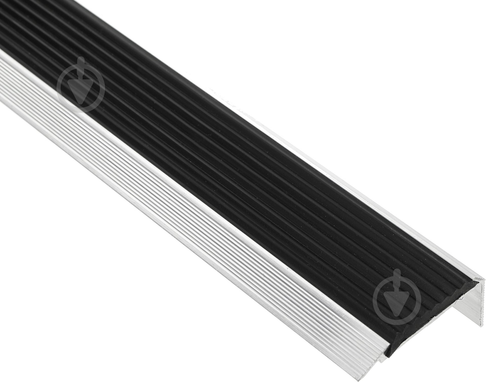 Лестничный профиль с антискользящей вставкой Braz Line 50х3000 мм алюминий BLB-5306-00-0000.30 - фото 1 Лестничный профиль с антискользящей вставкой Braz Line 50х3000 мм алюминий BLB-5306-00-0000.30 - фото 1