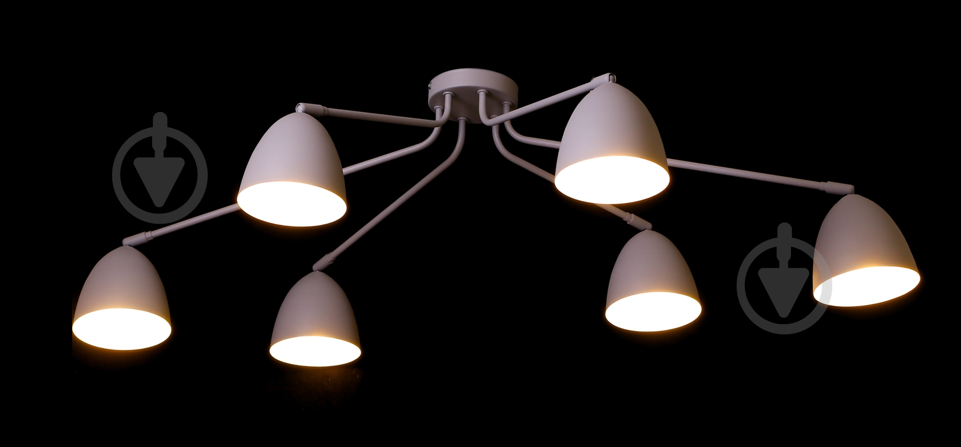 Люстра TK Lighting 2379 6x60 Вт E27 серый Loretta - фото 3