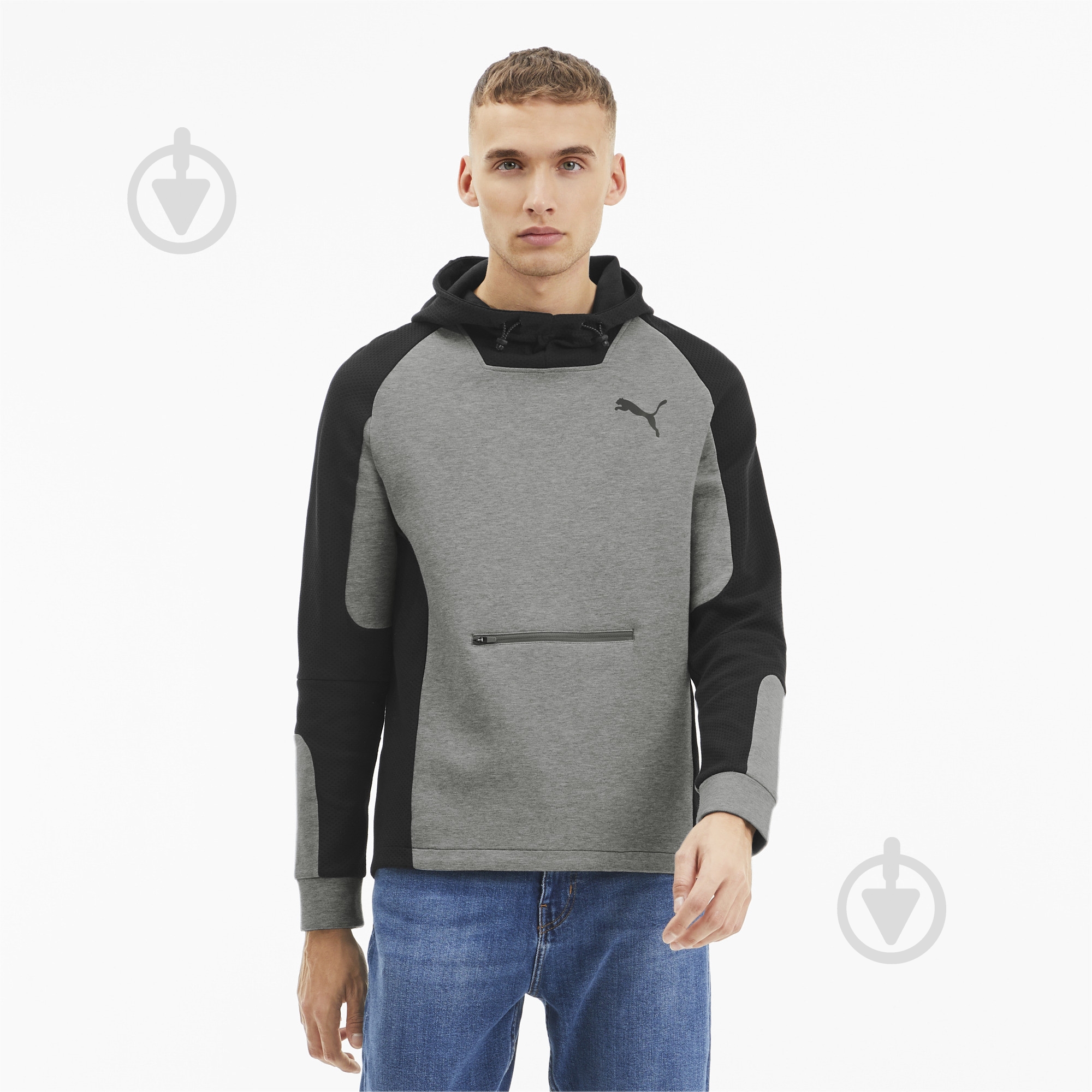 Джемпер Puma EVOSTRIPE Hoody 58146803 р. M сірий - фото 1 Джемпер Puma EVOSTRIPE Hoody 58146803 р. M сірий - фото 1