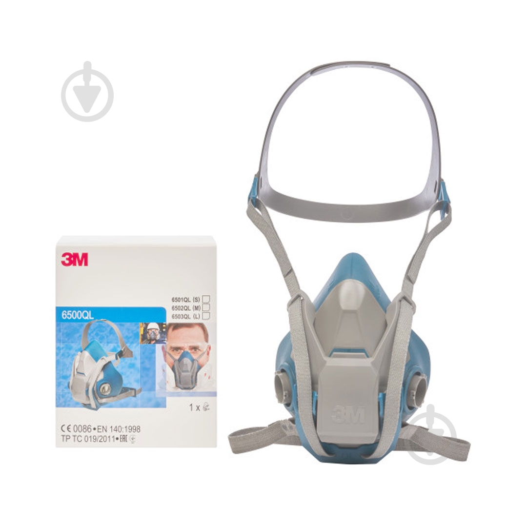 Напівмаска 3M 6502QL 19551 - фото 3 Напівмаска 3M 6502QL 19551 - фото 3