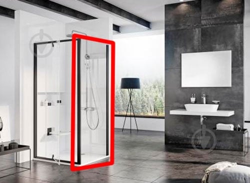 Стенка душевая Ravak PPS 100x190 черная - фото 2 Стенка душевая Ravak PPS 100x190 черная - фото 2