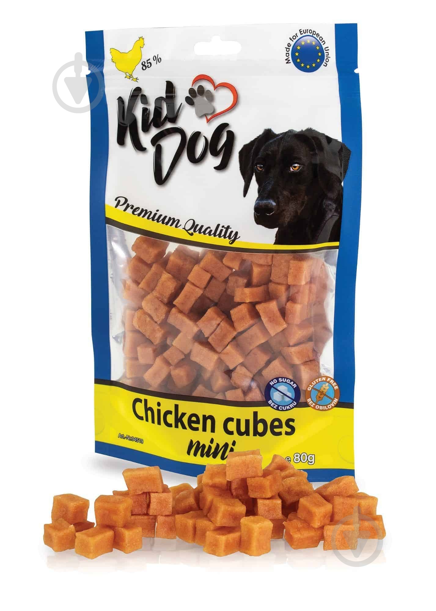 Лакомство KidDog мини-кубики с курицей 80 г - фото 1 Лакомство KidDog мини-кубики с курицей 80 г - фото 1