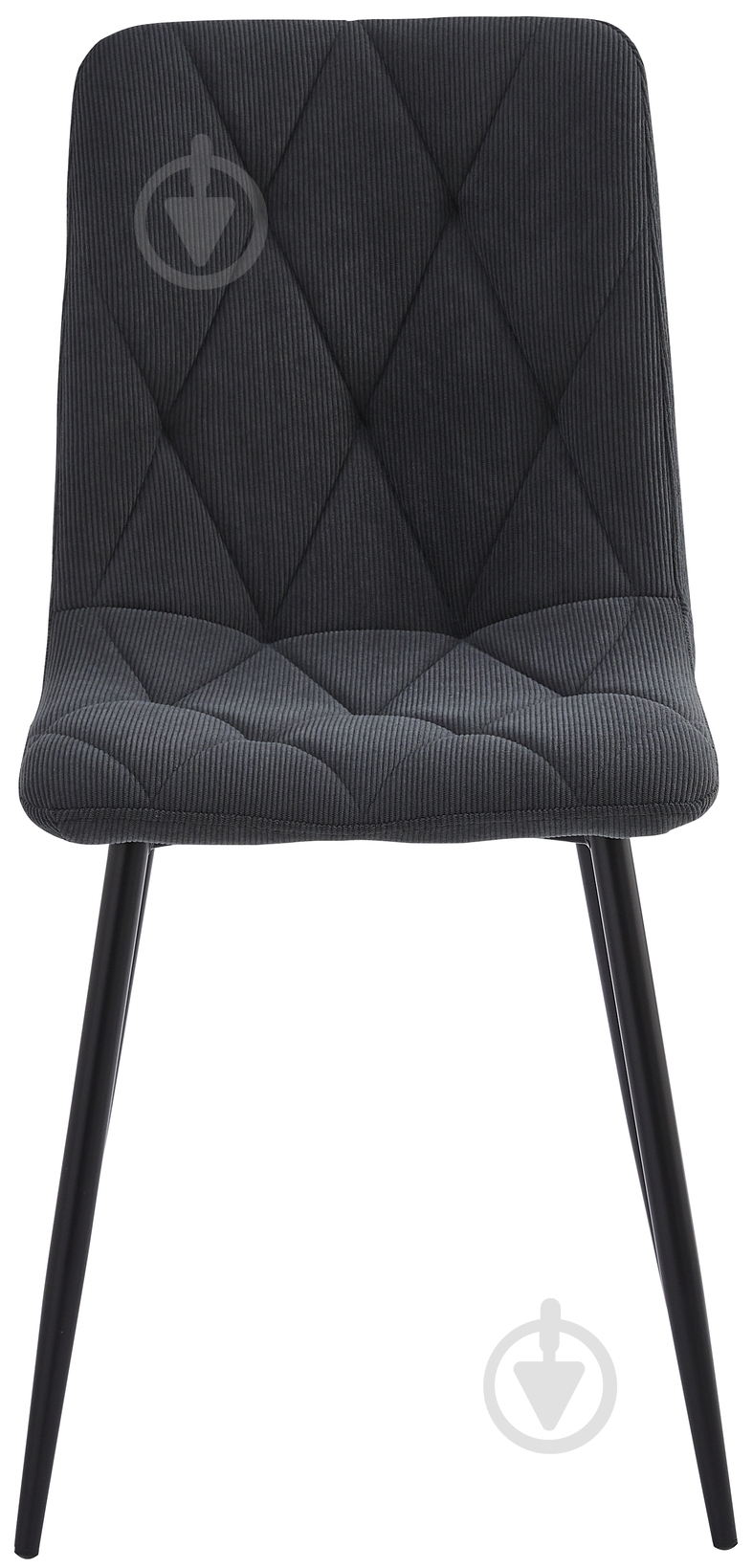 Стул Fly FS2 Velvet Grey-55 серый / черный - фото 2