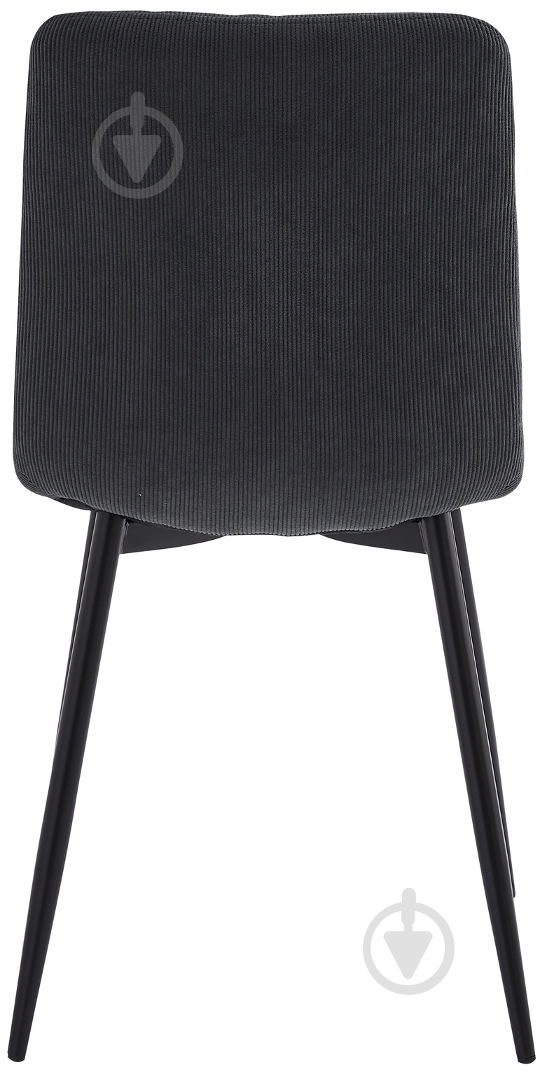 Стул Fly FS2 Velvet Grey-55 серый / черный - фото 4