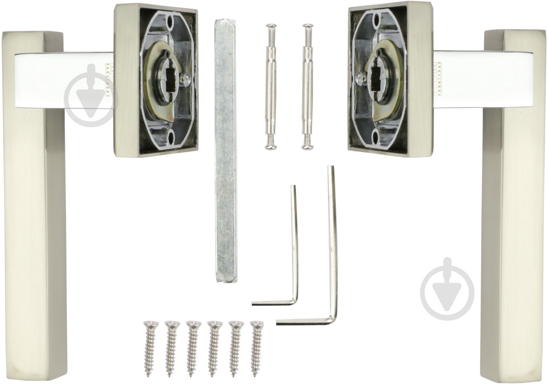 Ручка на розетке MVM Z-1290 матовый никель/хром - фото 3