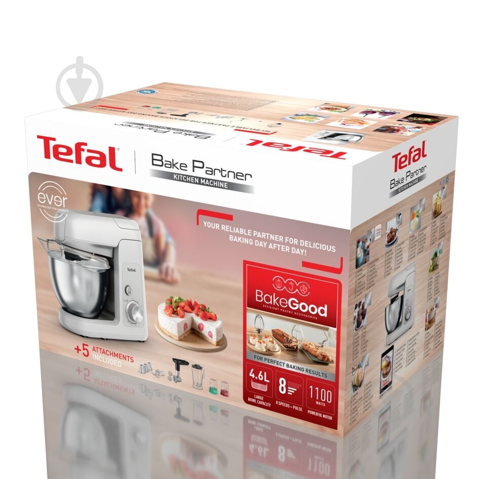 Кухонная машина Tefal BAKE PARTNER QB525B38 - фото 18 Кухонная машина Tefal BAKE PARTNER QB525B38 - фото 18
