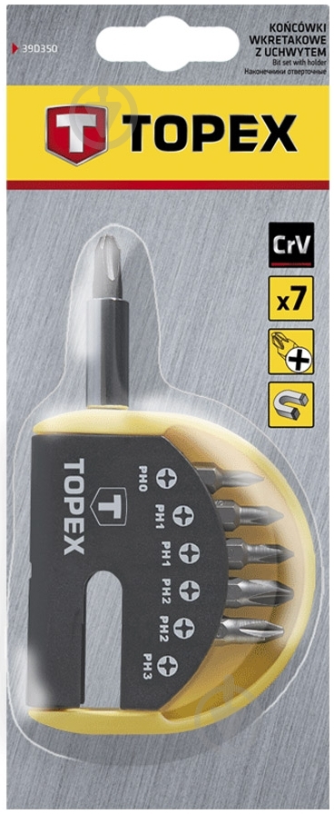 Набор бит Topex 7 шт. 39D350 - фото 2