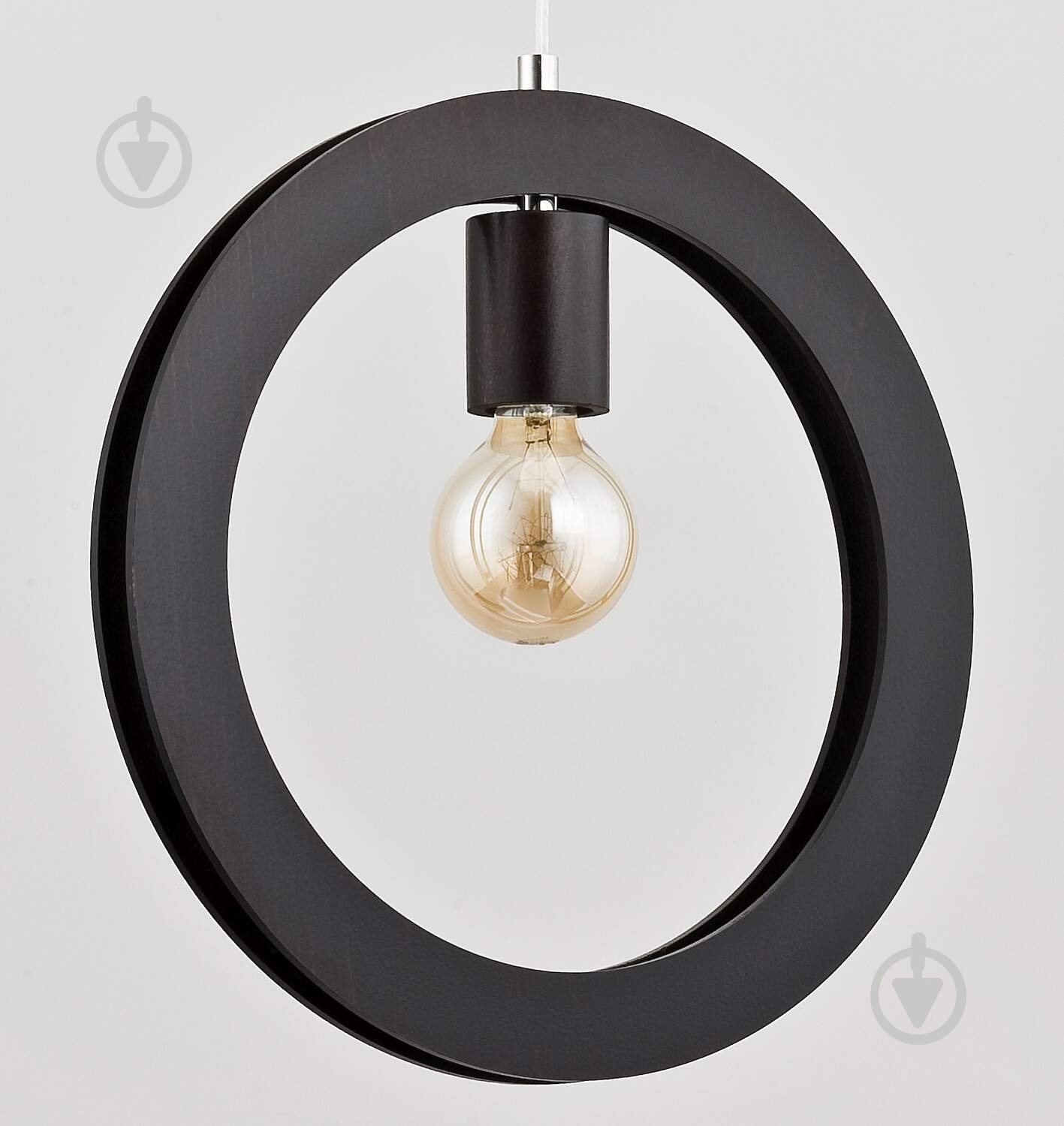 Подвес ALFA 60308 1x60 Вт E27 черный Slim - фото 2