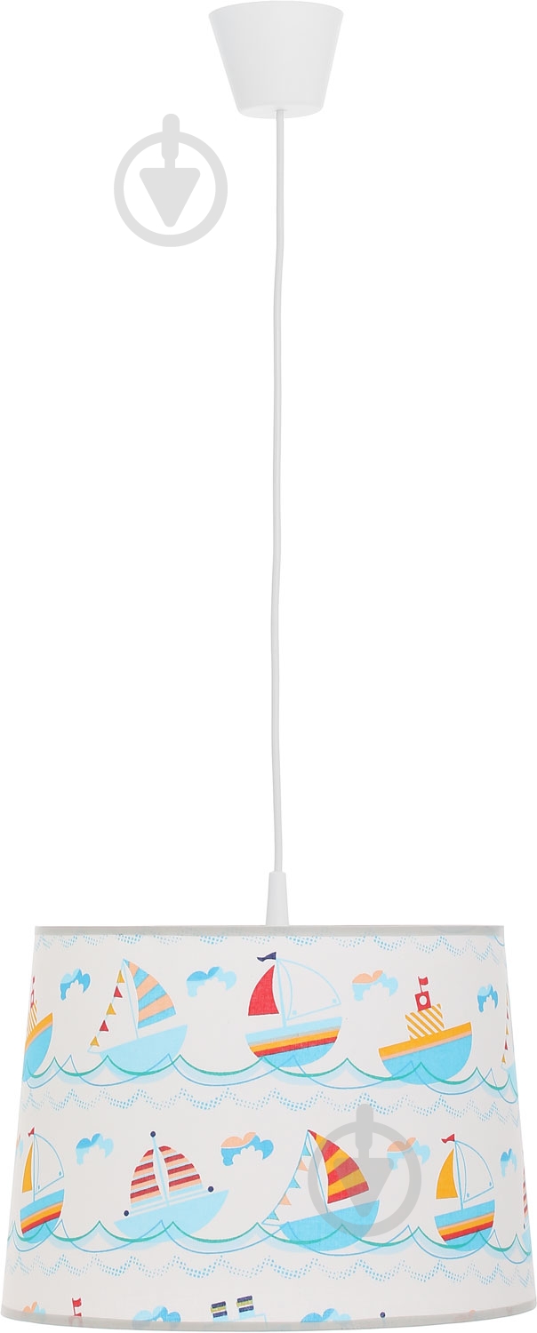 Подвес TK Lighting 1795 1x60 Вт E27 белый с голубым Kids - фото 2
