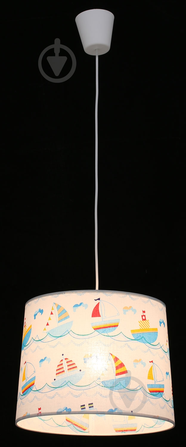 Подвес TK Lighting 1795 1x60 Вт E27 белый с голубым Kids - фото 3
