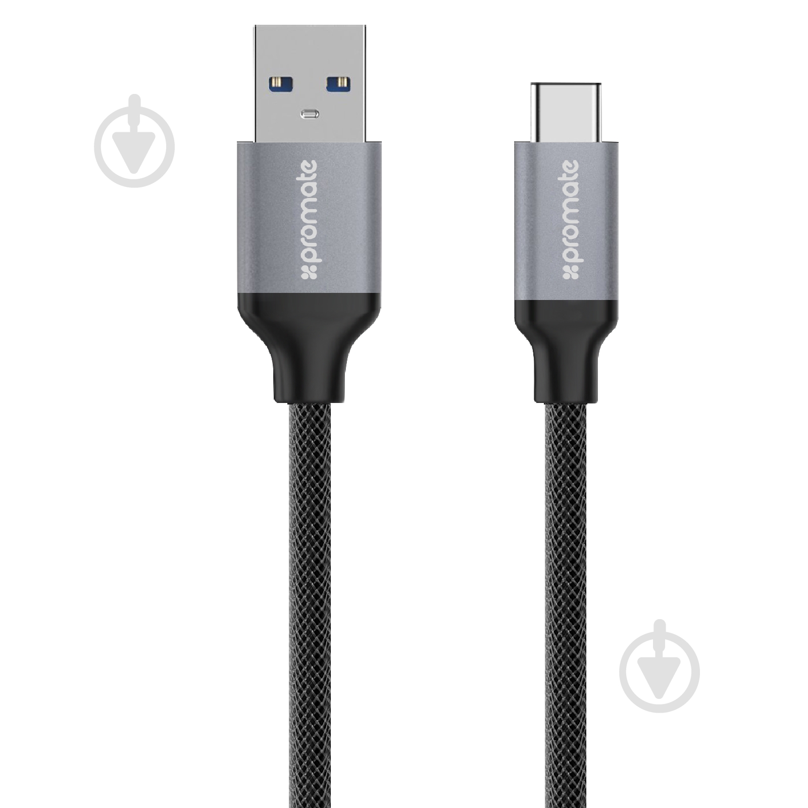 Кабель Promate UniLink-CAF USB 3.0 - USB Type-C 1,2 м сірий (unilink-caf.grey) - фото 1