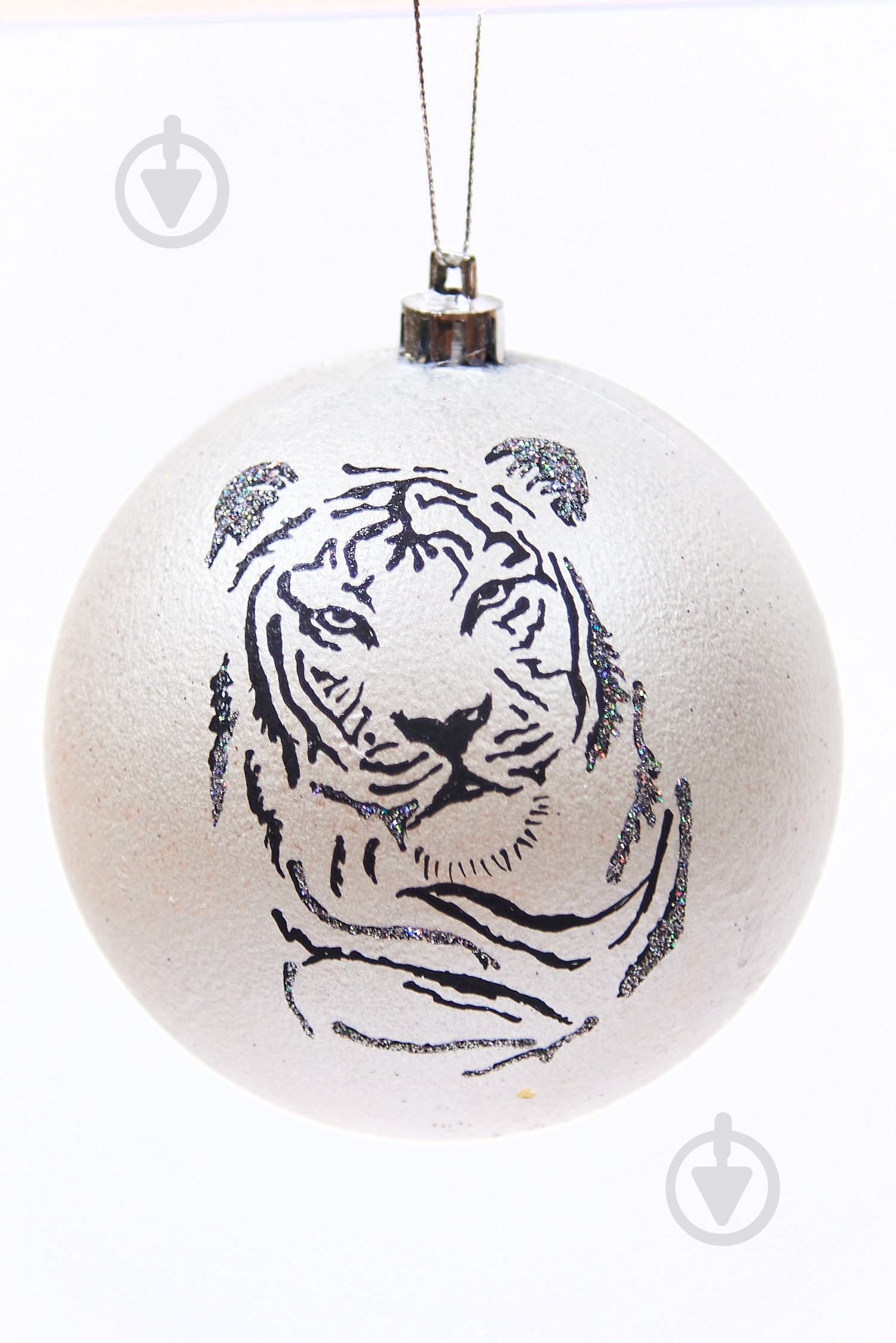 Шар новогодний Тигр 100 мм - фото 1