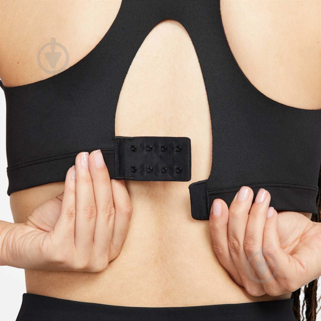 Бра Nike W NK DF ALPHA ZIP-FRONT BRA DD0436-010 р.XS-A/C черный - фото 8 Бра Nike W NK DF ALPHA ZIP-FRONT BRA DD0436-010 р.XS-A/C черный - фото 8