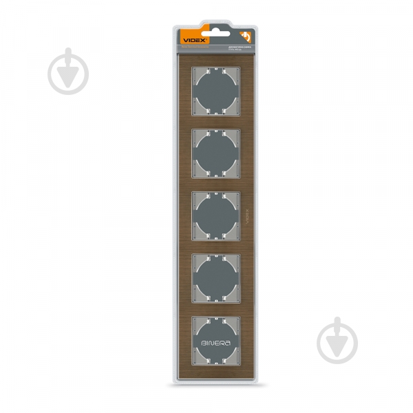 Рамка п'ятимісна Videx Binera горизонтальна шоколадний VF-BNFRA5H-CH - фото 2 Рамка п'ятимісна Videx Binera горизонтальна шоколадний VF-BNFRA5H-CH - фото 2