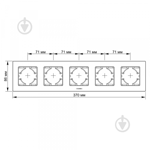 Рамка п'ятимісна Videx Binera горизонтальна шоколадний VF-BNFRA5H-CH - фото 3 Рамка п'ятимісна Videx Binera горизонтальна шоколадний VF-BNFRA5H-CH - фото 3