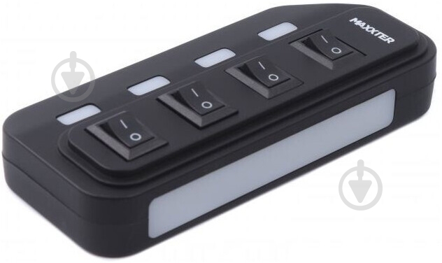 USB-хаб Maxxter HU2A-4P-AC-02 - фото 2