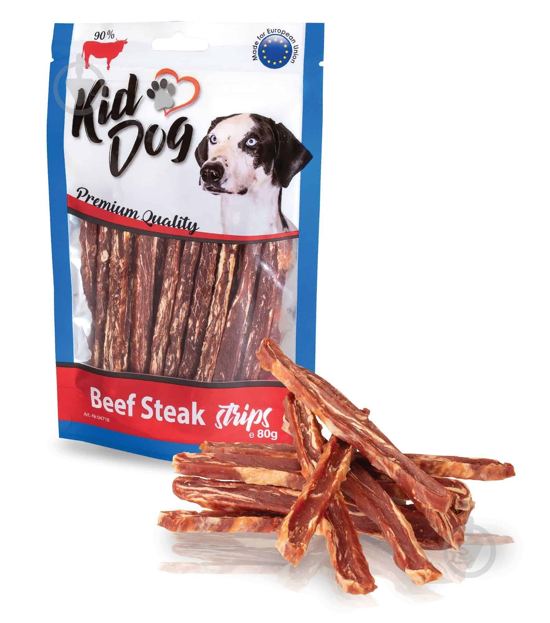 Лакомство KidDog стейк стрипсы с говядиной 80 г - фото 1 Лакомство KidDog стейк стрипсы с говядиной 80 г - фото 1
