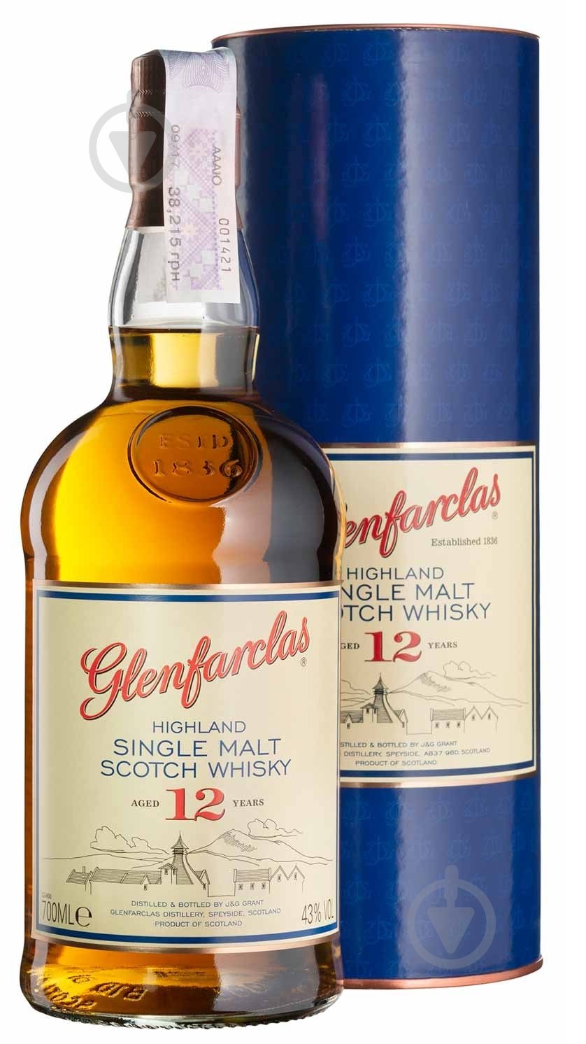 Виски Glenfarclas 12 лет 0,7 л - фото 1 Виски Glenfarclas 12 лет 0,7 л - фото 1