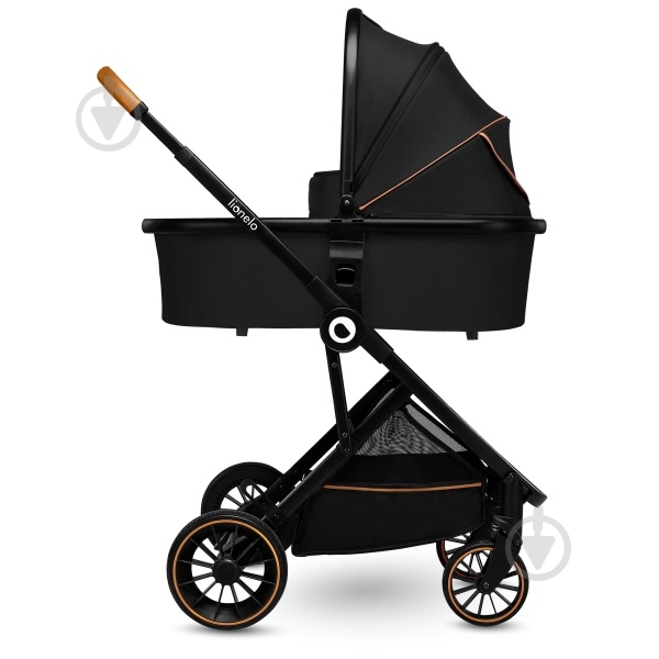 Коляска 3 в 1 Lionelo Riya 3in1 Black Onyx - фото 4