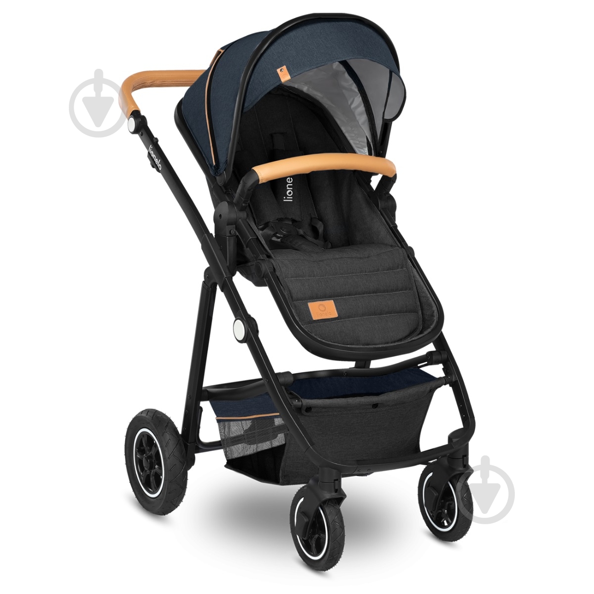 Коляска универсальная 2 в 1 Lionelo Amder 2в1 Blue Navy - фото 2