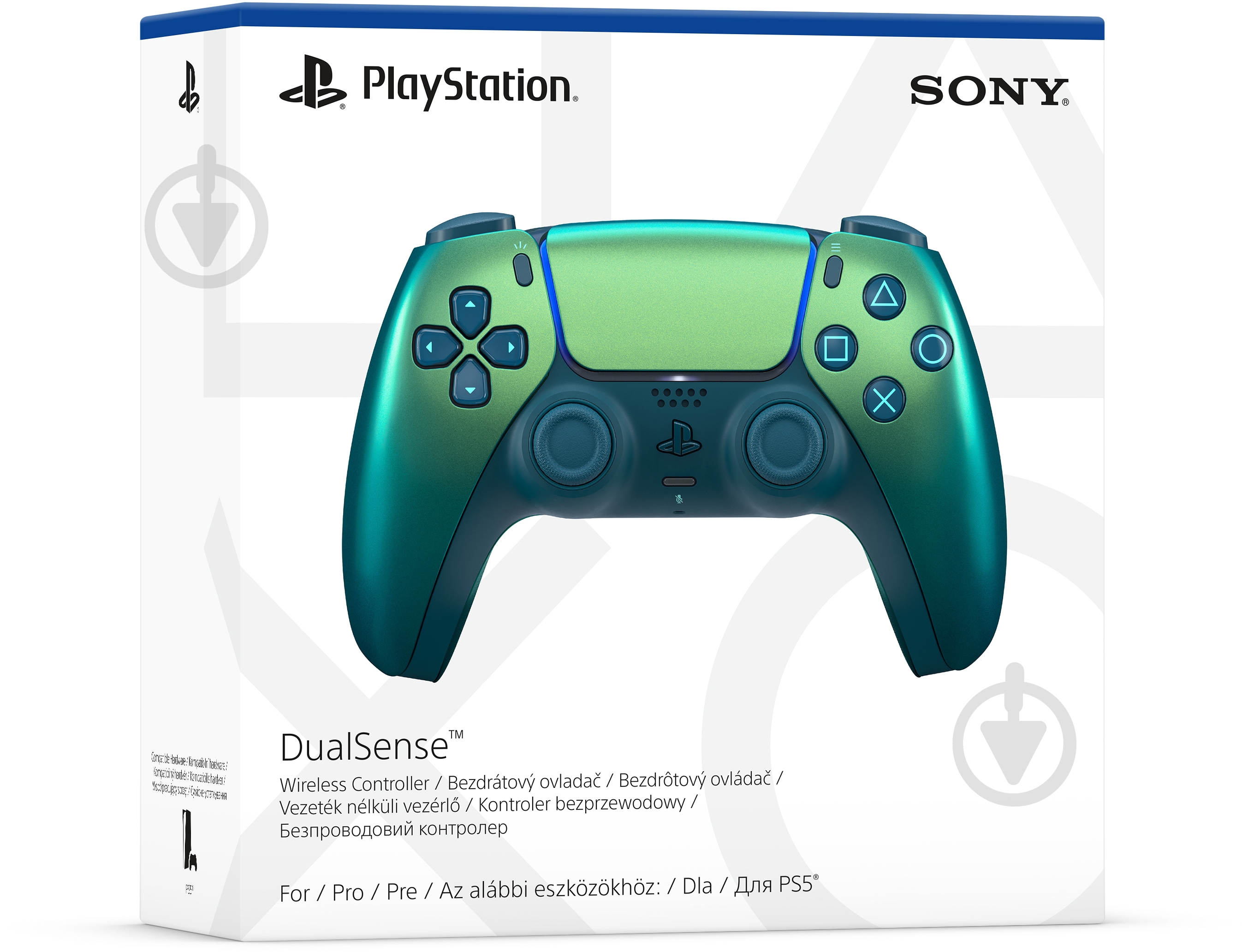 Геймпад беспроводной Sony DualSense для PS5 Chrome Teal (1000044461) - фото 3
