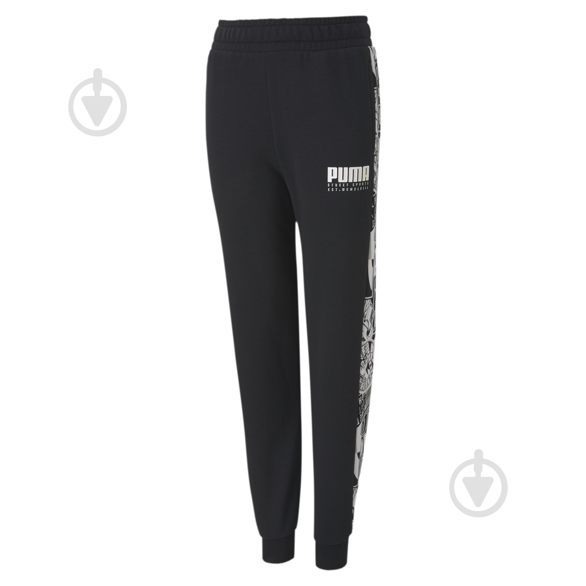 Брюки Puma Alpha Sweat Pants 58127801 р. 152 черный - фото 1