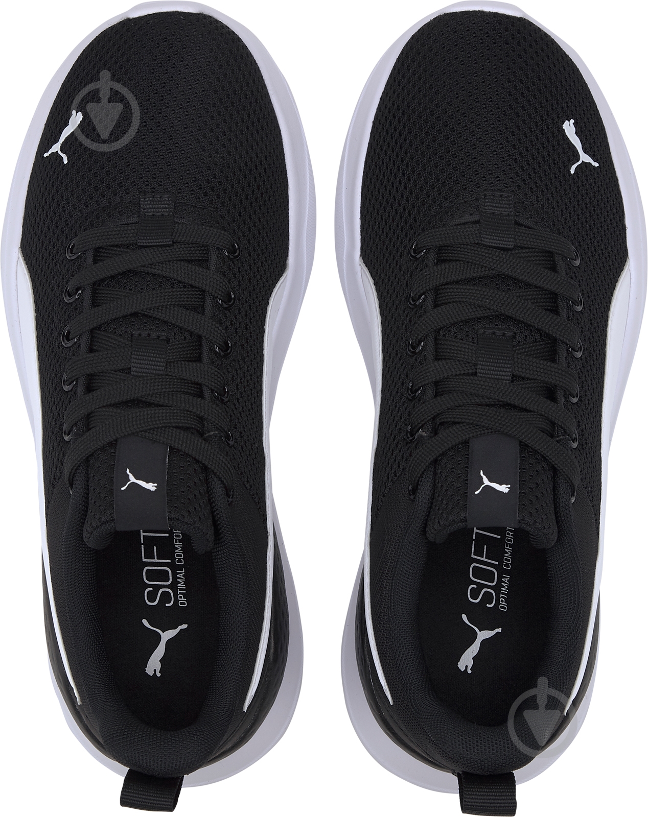 Кроссовки детские демисезонные Puma Anzarun Lite Jr 37200401 р.37 черные с белым - фото 4 Кроссовки детские демисезонные Puma Anzarun Lite Jr 37200401 р.37 черные с белым - фото 4