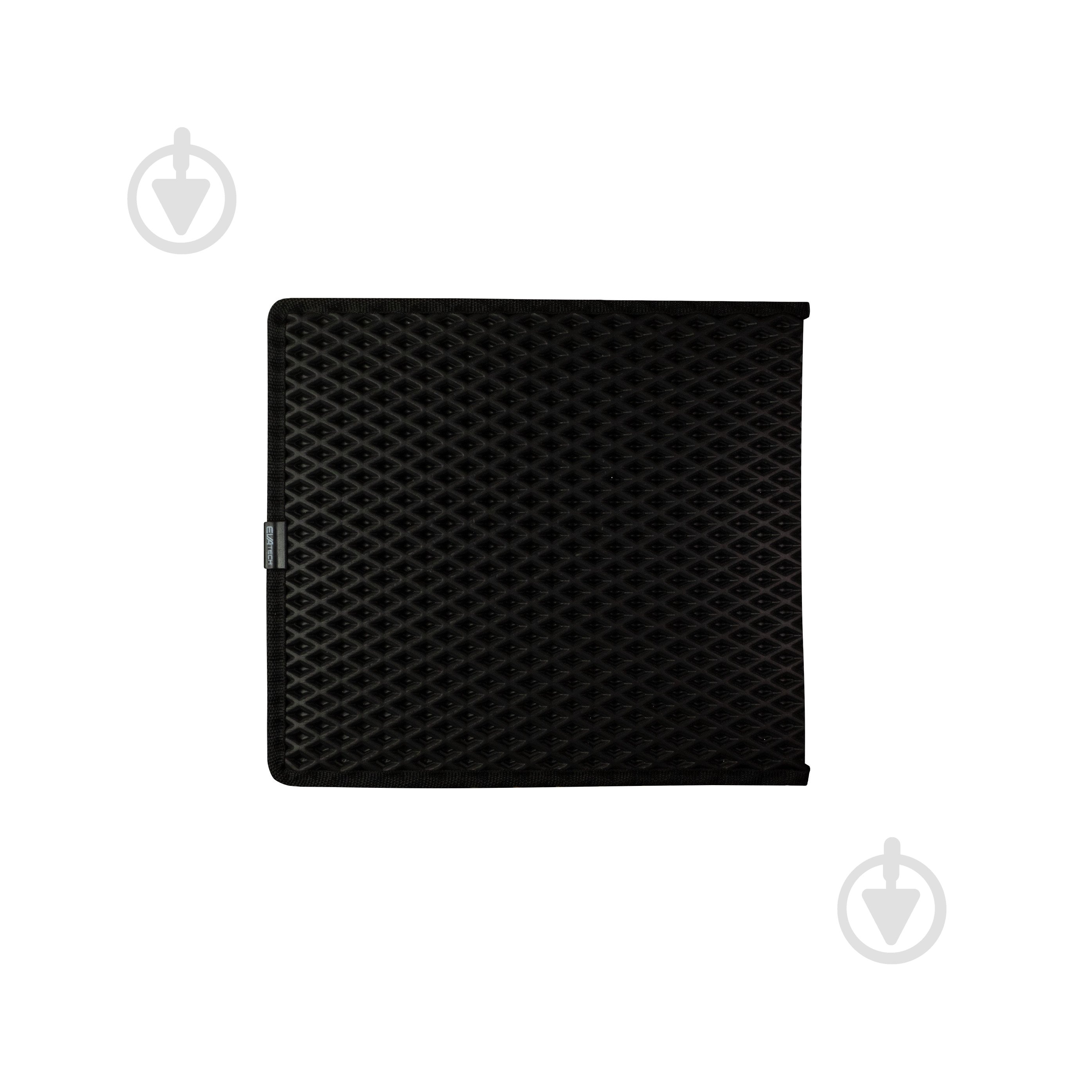 Килимок для туалету EVAtech Kitty 33х30 см чорний ромб - фото 1 Килимок для туалету EVAtech Kitty 33х30 см чорний ромб - фото 1