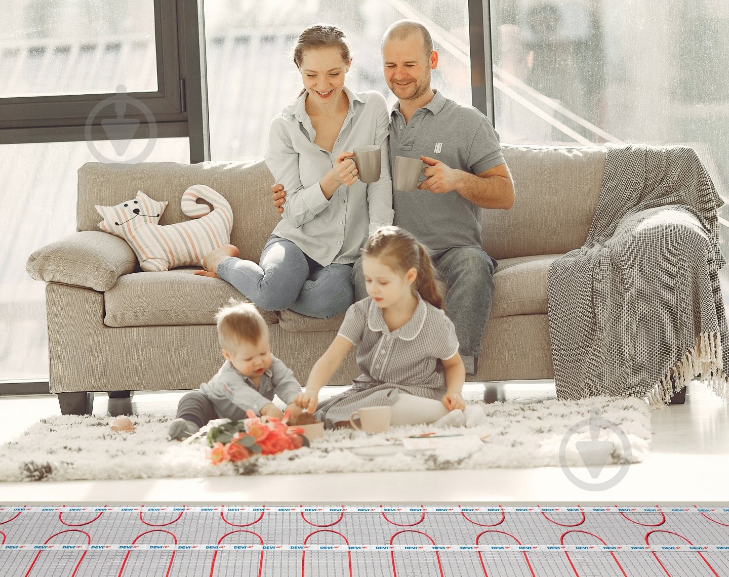 Нагревательный мат DEVI 83030574, 0,5*8 DEVIcomfort 150Т 549 Вт, площадь 4 м.кв. - фото 5