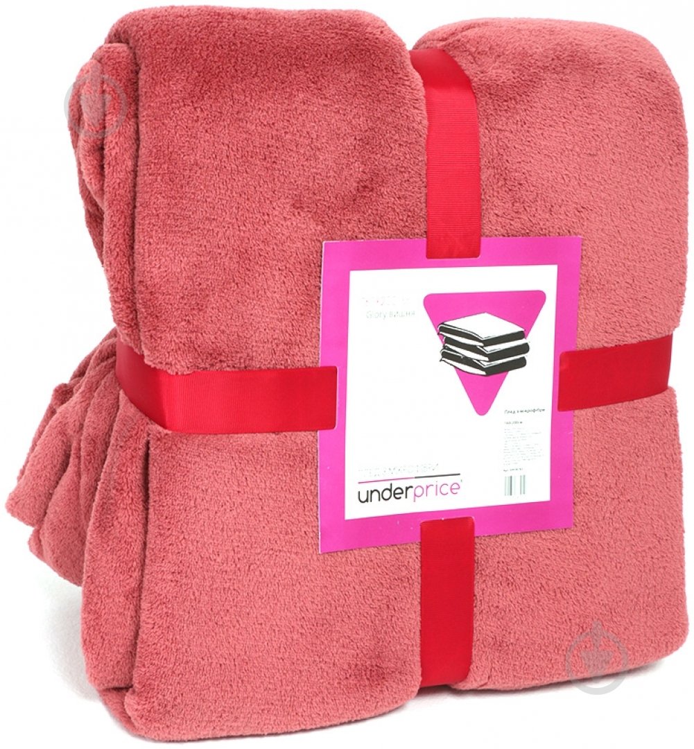 Плед Glory 160x200 см красный Underprice - фото 2 Плед Glory 160x200 см красный Underprice - фото 2